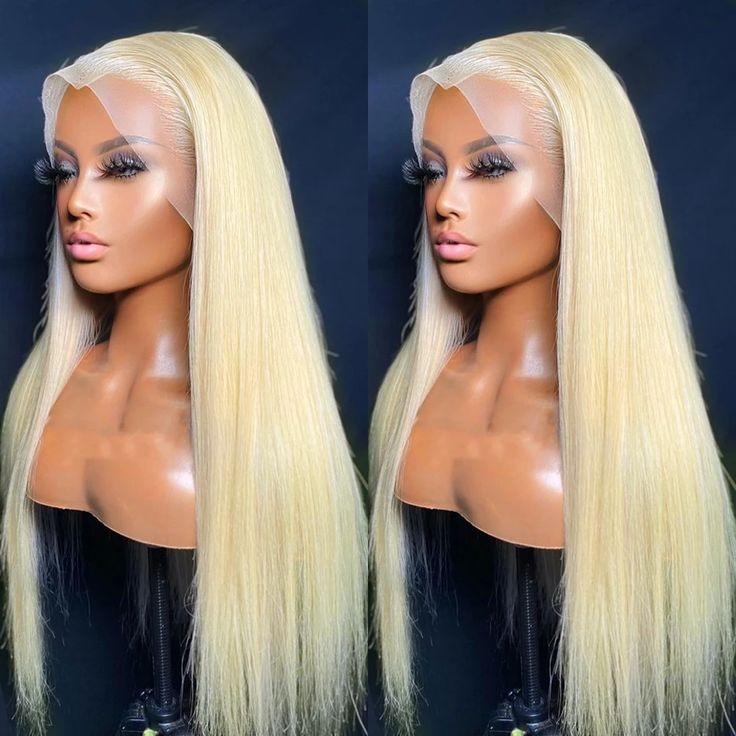 13x4 Transparent Lace Front Wig Straight Blonde 613 Human Hair Wigs For Women-Zlike