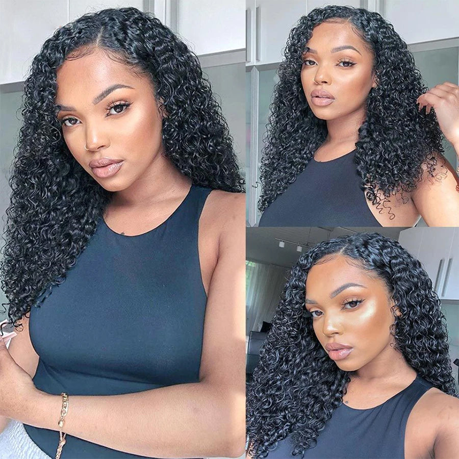 Jerry Curly Hair 4 Bundles with 4x4 Lace Closure 100% Unprocessed Human Hair-Zlike