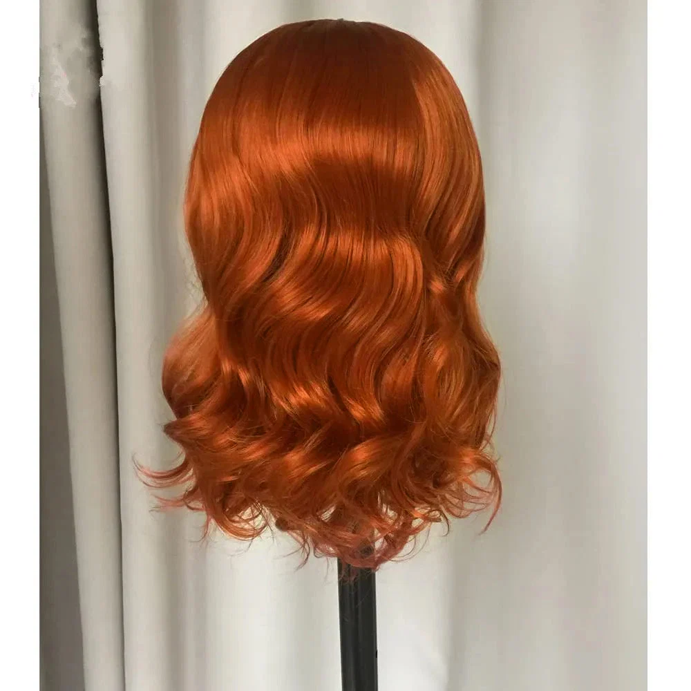 Zlike Double Drawn Ginger Orange Body Wave Wig Transparent 13x6 & 7x5 Glueless Human Hair Wig Ready To Go