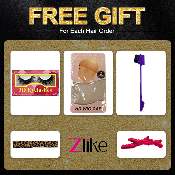 $50 Value Zlike Free Gifts Set For Each Hair Order