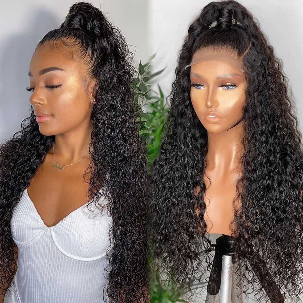 Water Wave Hair Lace 5x5 HD Closure Wigs Pre Plucked With Baby Hair For Women-Zlike