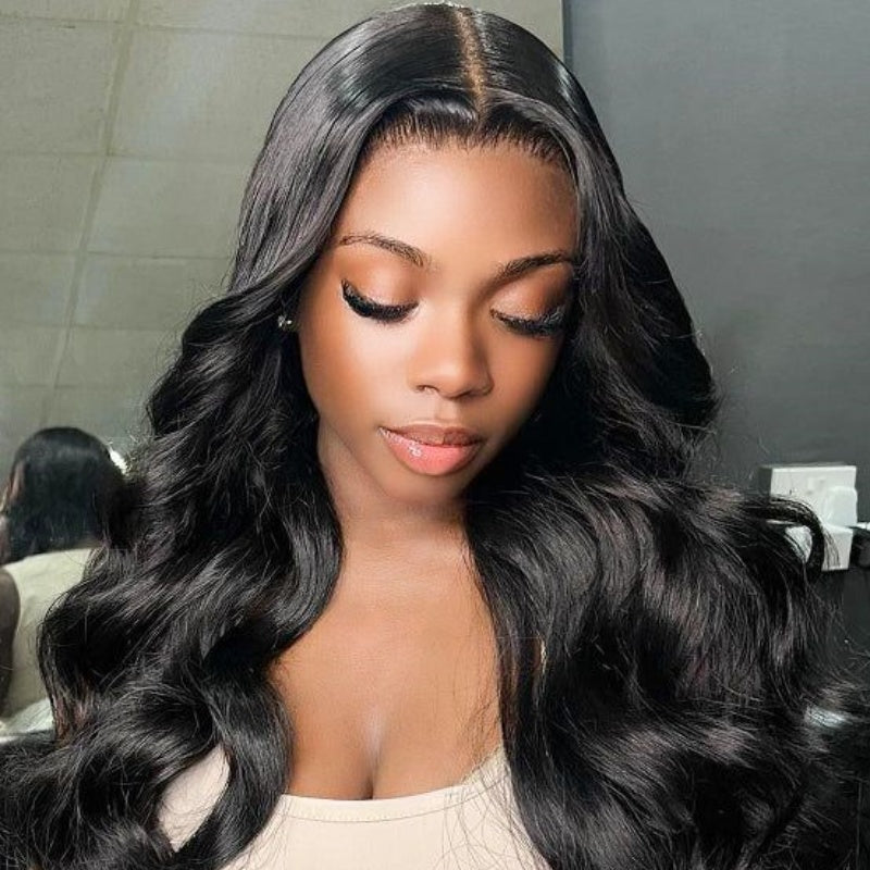 Glueless Loose Wave Wig Virgin Human Wigs 13x4 HD Lace Front Wig Pre Plucked Hairline