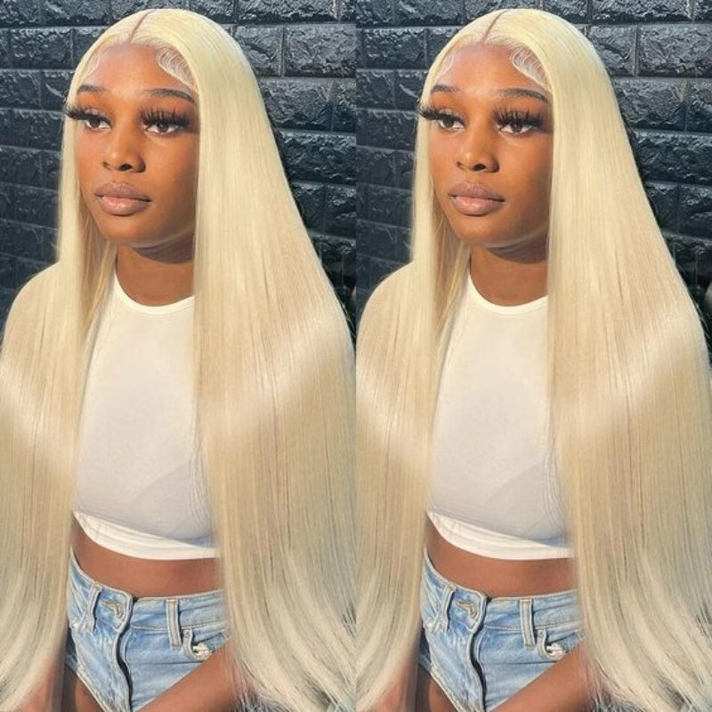 13x4 Transparent Lace Front Wig Straight Blonde 613 Human Hair Wigs For Women-Zlike