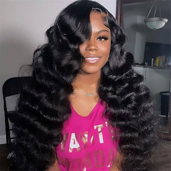 Natural Hairline Loose Deep Wave 13x4 HD Transparent Lace Fornt Virgin Human Hair Wigs-Zlike