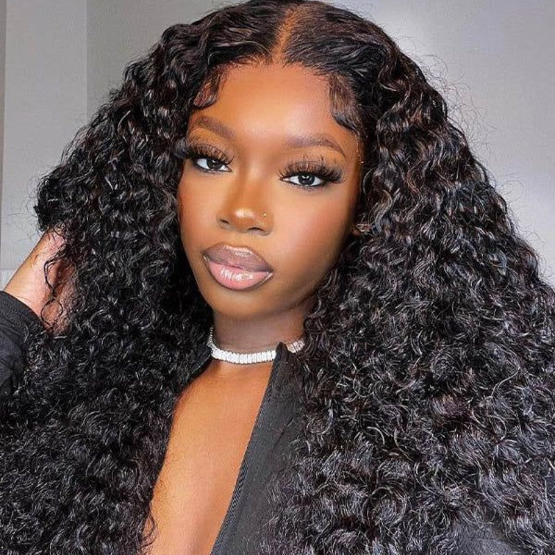 Ready Go Glueless Deep Wave 5x5 Lace Closure Wig Natural Hairline Beginner Friendly