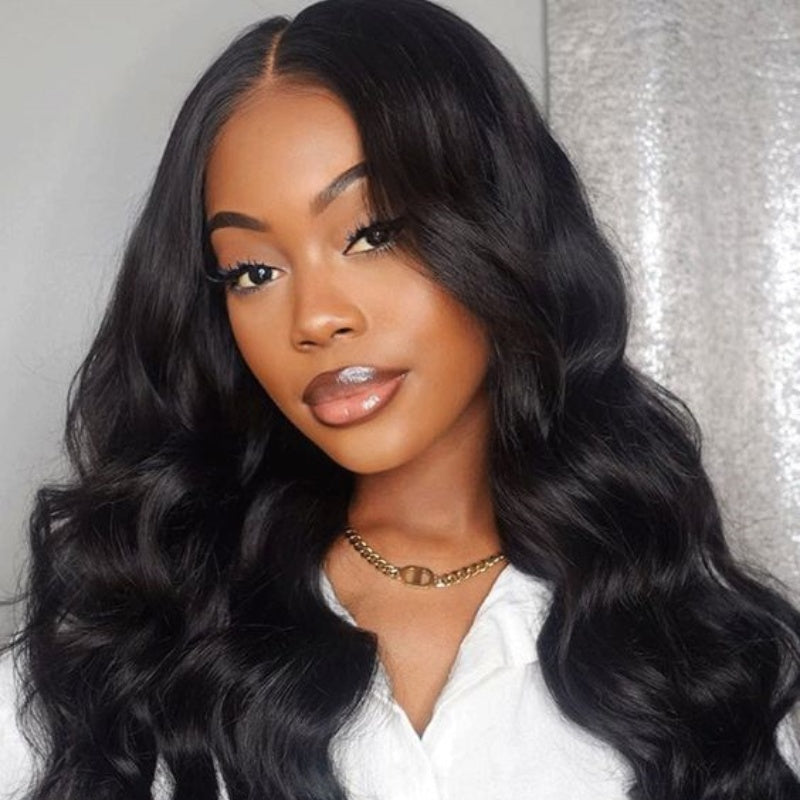 Body Wave Lace Closure Wig Put On and Go Glueless Human Hair Wigs