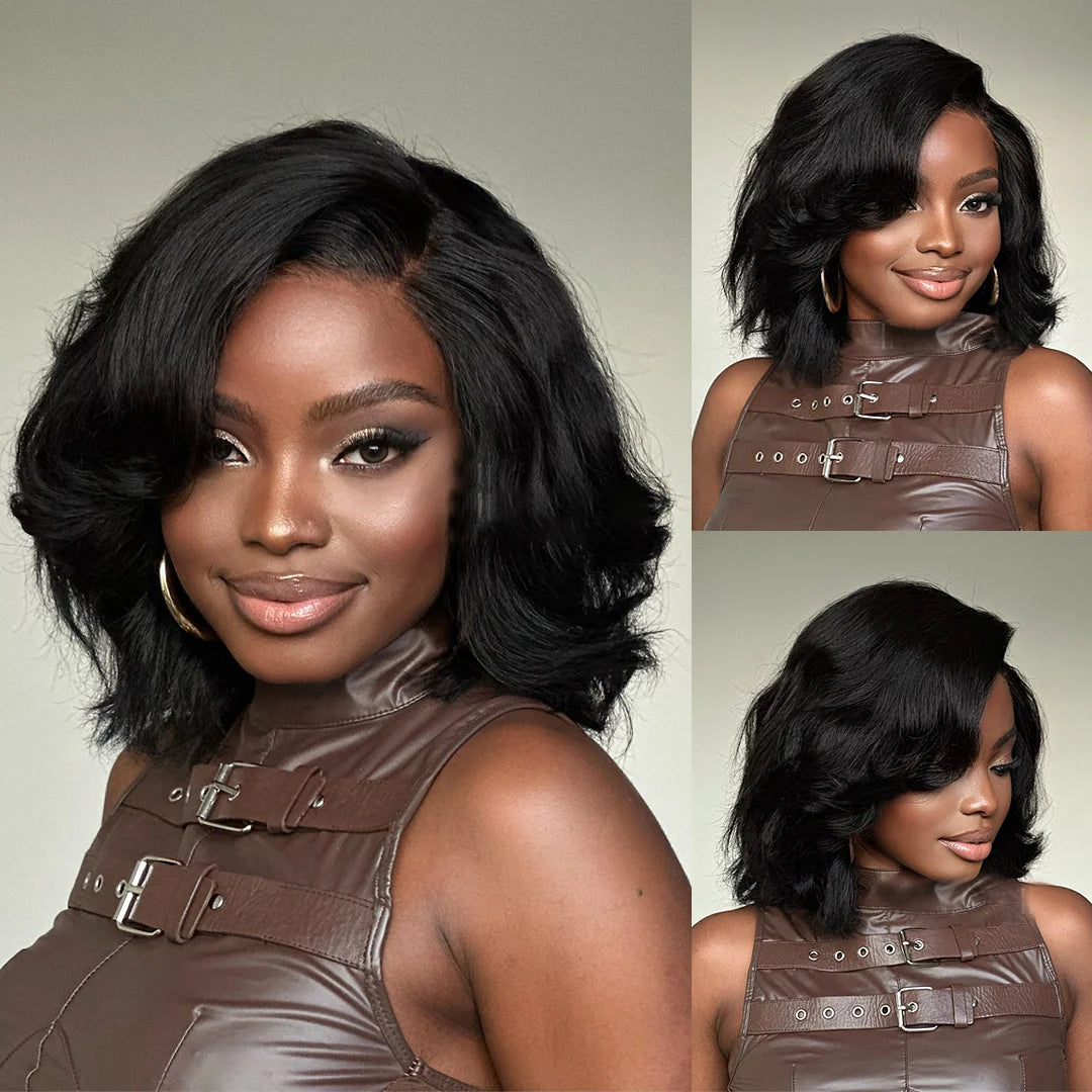Zlike 250%Density Fluffy Chic And Elegant Highlight Colored Layered Glueless Lace Human Hair Wigs