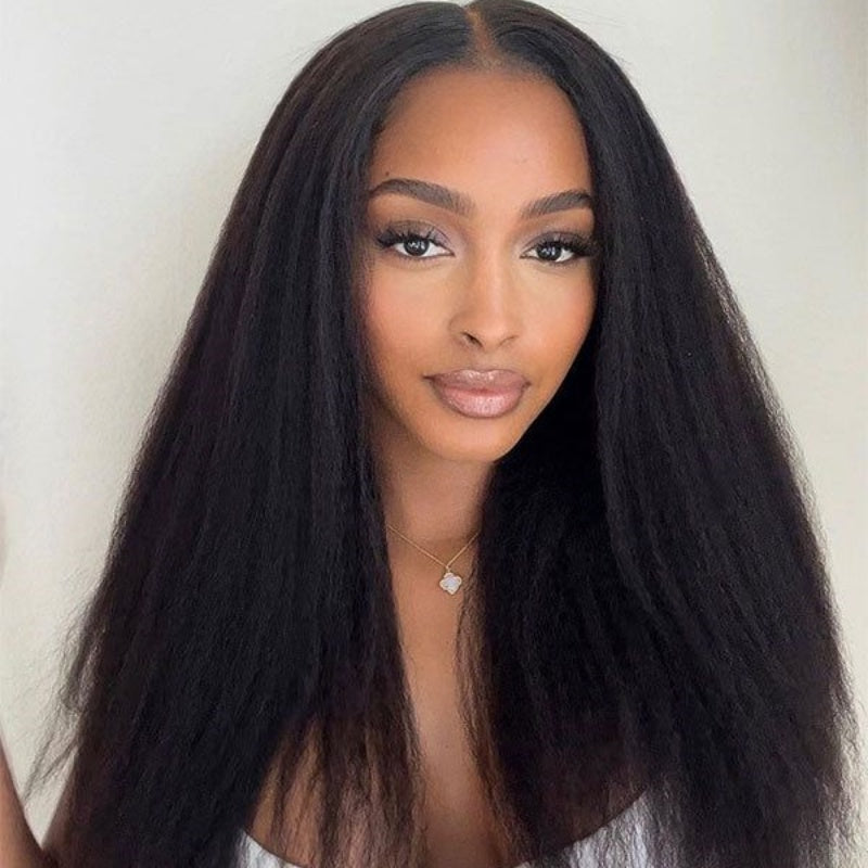 Yaki Straight Glueless Pre Cut Wear Go Lace Closure Wigs Beginner Friendly Flash Sale