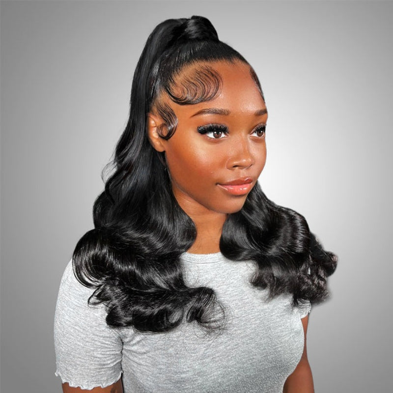 360 Transparent Lace Frontal Wigs Pre-Plucked Body Wave Human Hair Wig Baby Hair