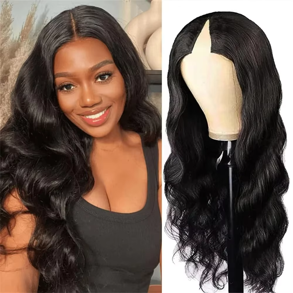 $129 = 2 Wigs | V Part Glueless Wear & Go Body Wave Wig + Glueless Wear & Go Straight Wig With Bangs