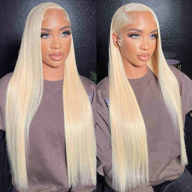 13x4 Transparent Lace Front Wig Straight Blonde 613 Human Hair Wigs For Women-Zlike