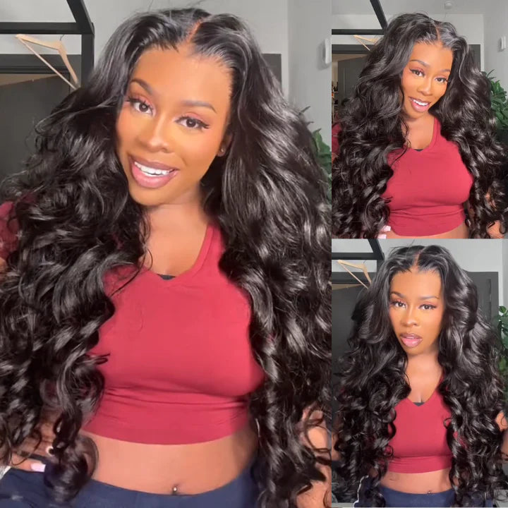 Real HD Lace Wigs Body Wave Pre Plucked 180% Density Human Hair Wigs