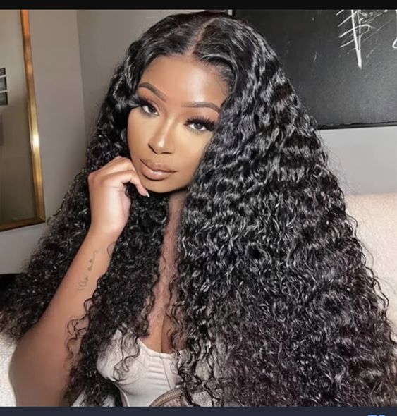 Water Wave HD Lace Closure Wig Brazilian Human Hair Lace Wigs 180% Density