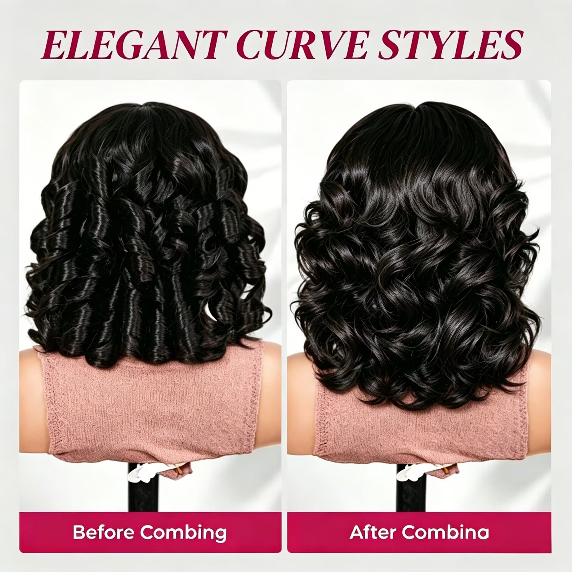 Zlike 7x5 Frontal Lace Loose Wave Bob Wig Pre-Cut Lace Glueless Human Hair Wig Natural Black Beginner Friendly