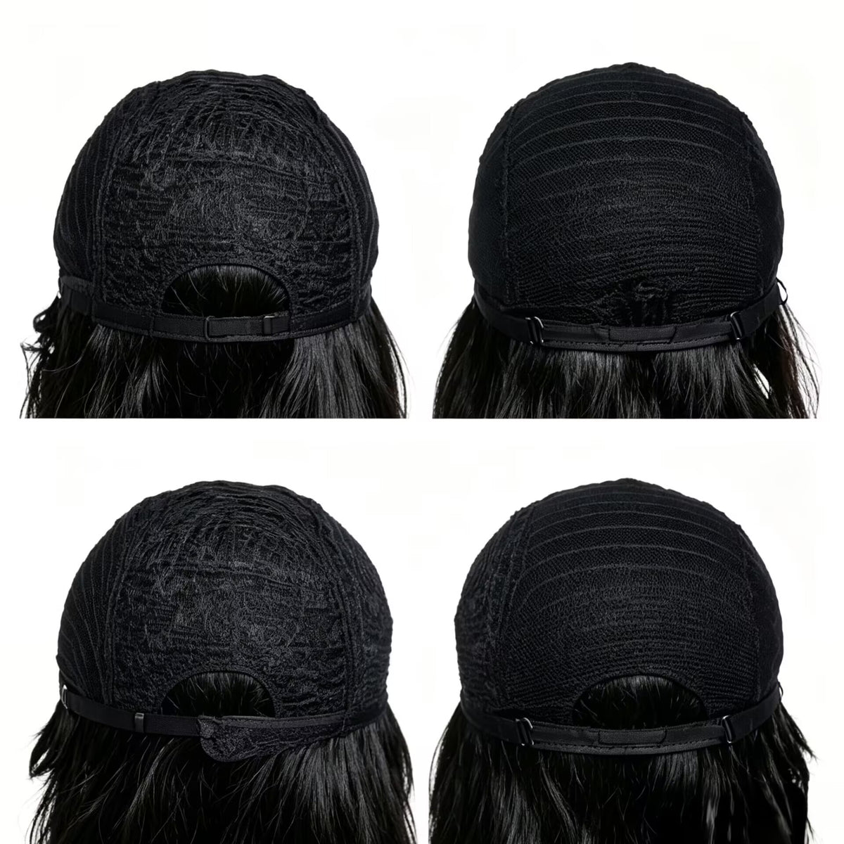 180% density pixie cut mullet wig with short fluffy wavy layers