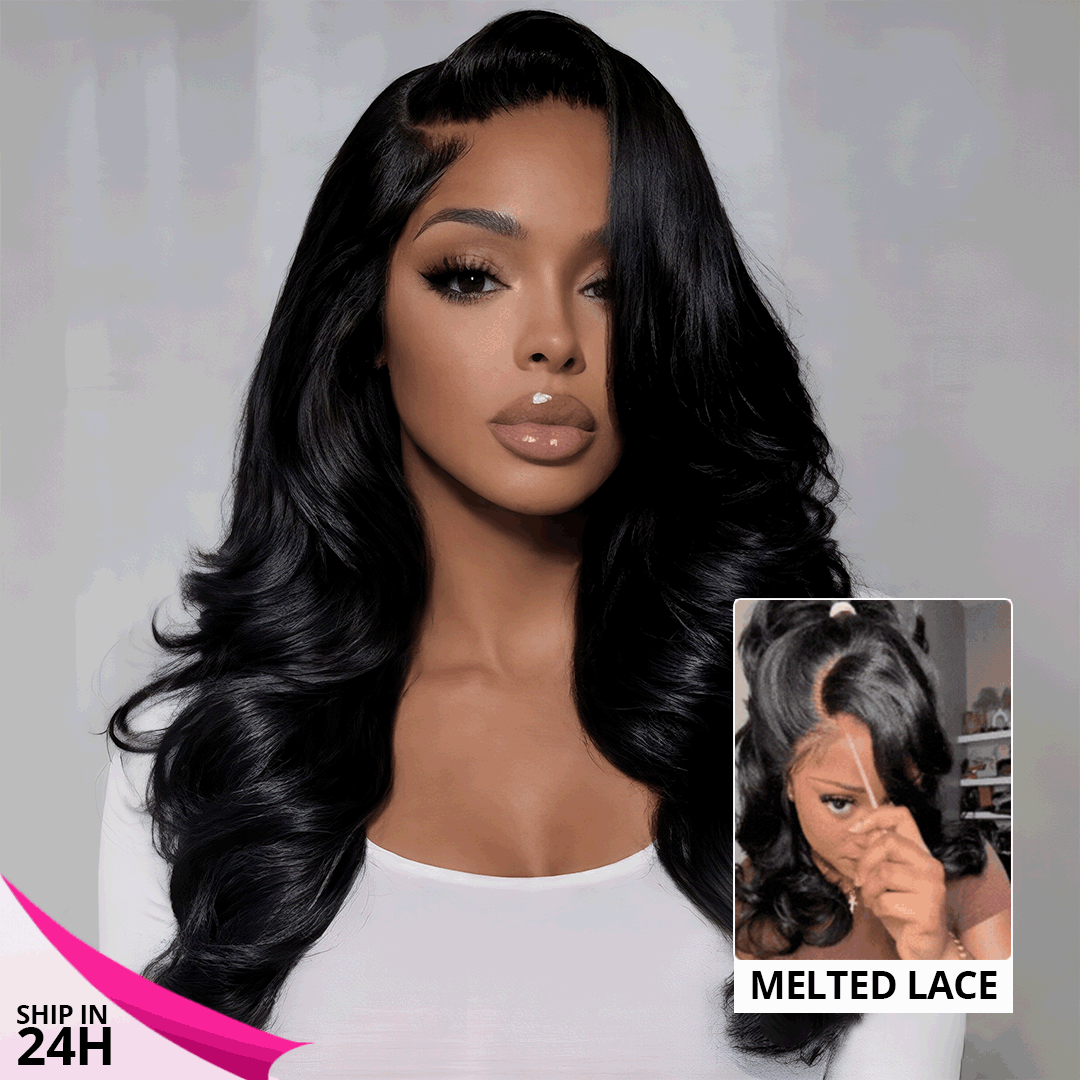 180% density loose wave human hair wig with transparent lace