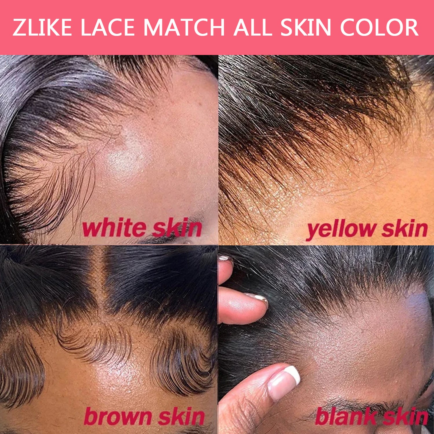 Zlike Water Wave 13X6 Lace Front Wig 180% Density Virgin Human Hair Wigs Natural Hairline