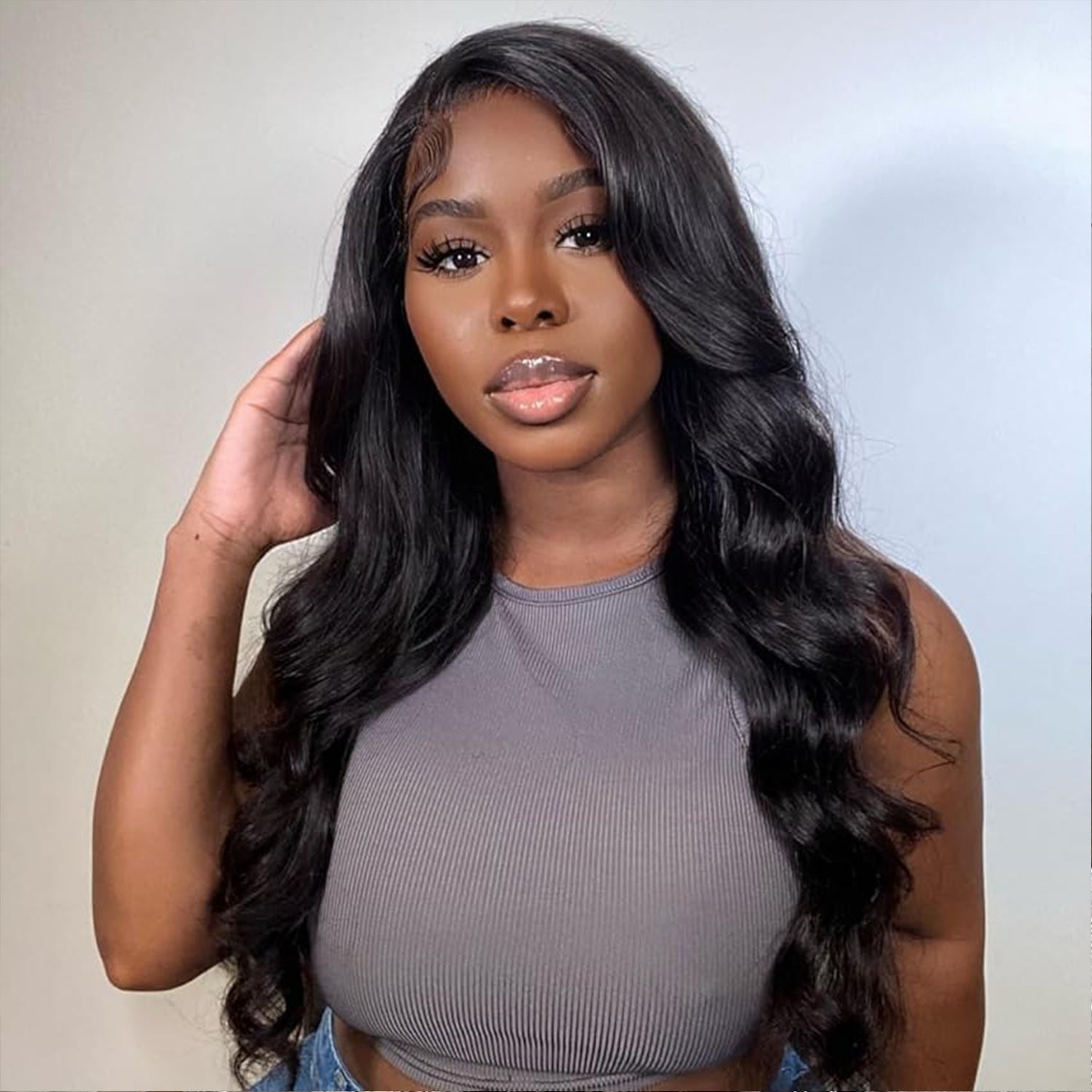 [BOGO] Pre Bleached Body Wave Wear Go Glueless Lace Closure Wig Pre Cut Human Hair Wigs