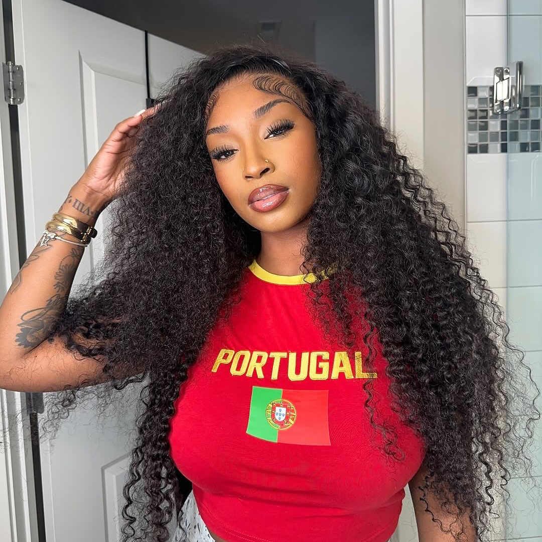 Zlike Pull Go 13x6 Pre Cut Lace Front Wigs Deep Wave Natural Black Human Hair Pull To Wear Wigs