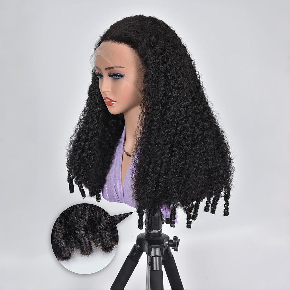 Zlike Burmese Curly Transparent Lace Front Wigs Virgin Human Hair Frontal Lace Wigs For Women