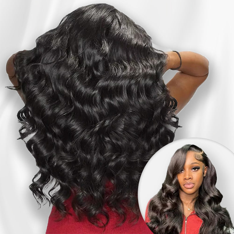 300% Density Body Wave Transparent Lace Front Wigs Virgin Human Hair Frontal Lace Wig For Women