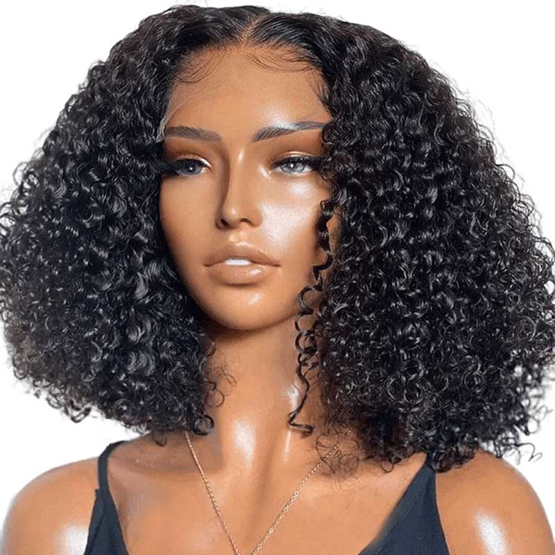 Curly Bob Wigs 4×4/13×4 Lace Front Short Curly Bob Human Hair Wigs-Zlike