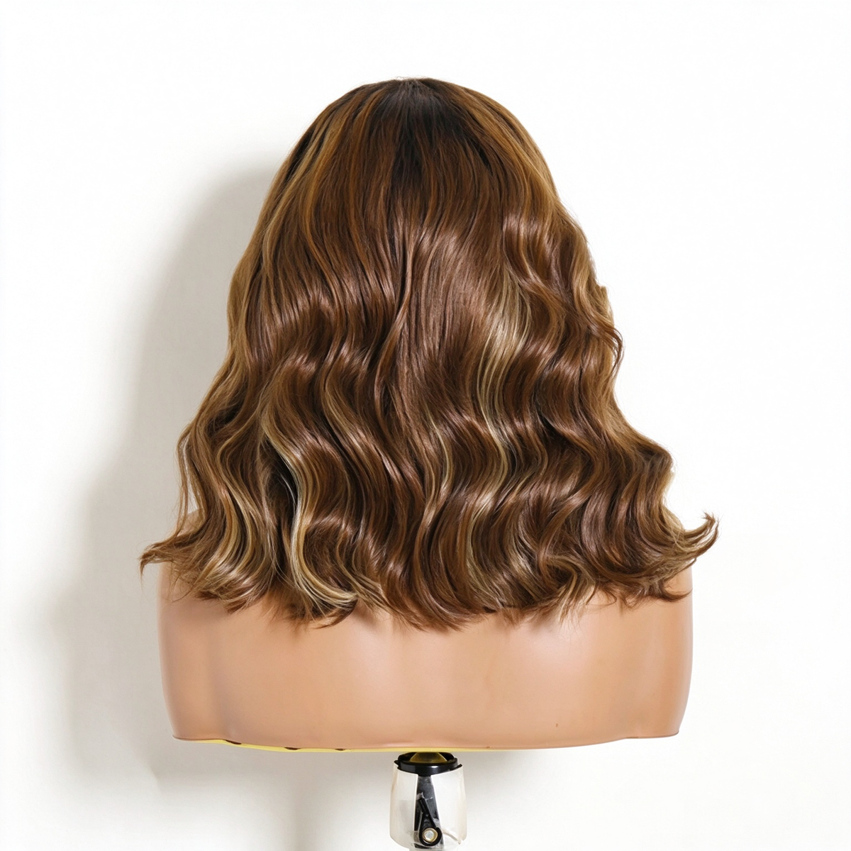 Zlike 7x5 Transparent Lace wig Dark Root Honey Blonde Highlighted Layered Body Wave Bob Human Hair Wig