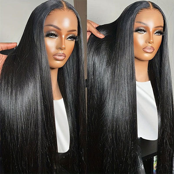 $99 for 18" Straight Lace Closure Wigs Glueless Human Hair Wigs For Black Women Flash Sale