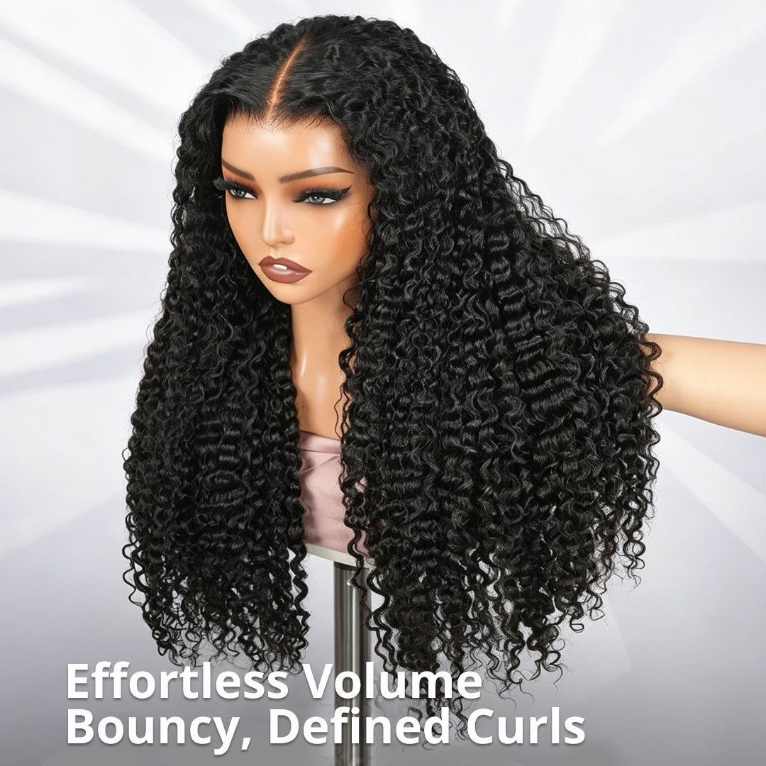 [40lnch Long Wig] Zlike Burmese Curly Wave Wigs 250% 13x6 Full Lace Front Wig Human Hair Natural Hairline