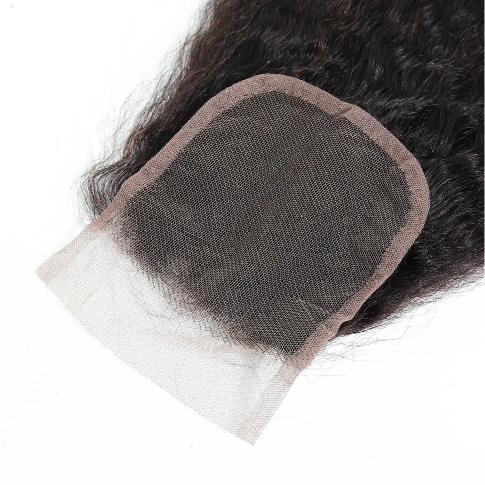 Yaki Straight 4x4/5x5/13x4 Transparent Undetectable Lace Closure Invisible Knots 100% Virgin Human Hair-Zlike