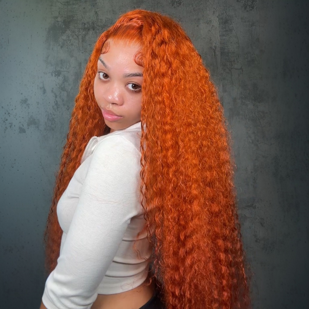 Flash Sale | Ginger Orange #350 Body Wave Wigs 13x6 Transparent Lace Front Wigs 100% Virgin Human Hair