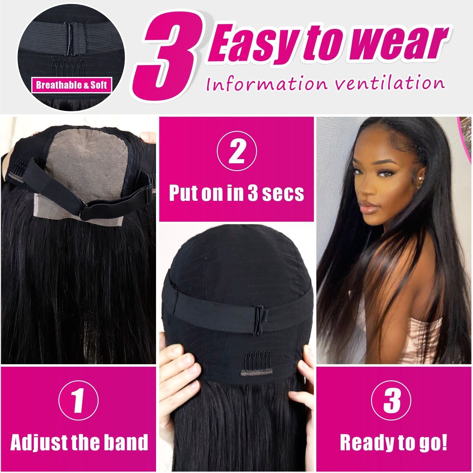 Zlike-Wear & Go Glueless Body Wave Pre Cut 5x5 Lace Closure Human Hair Wigs