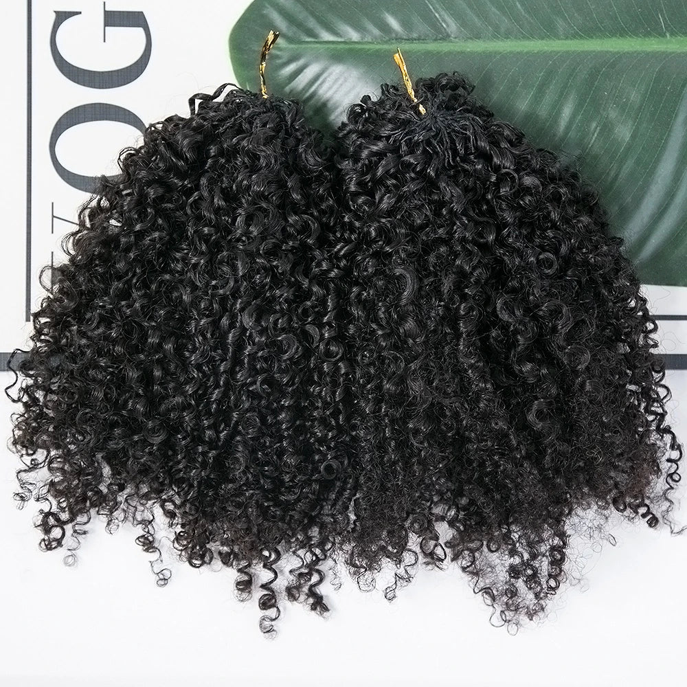 Zlike Kinky Curly Crochet Human Hair for Natural Boho Braids