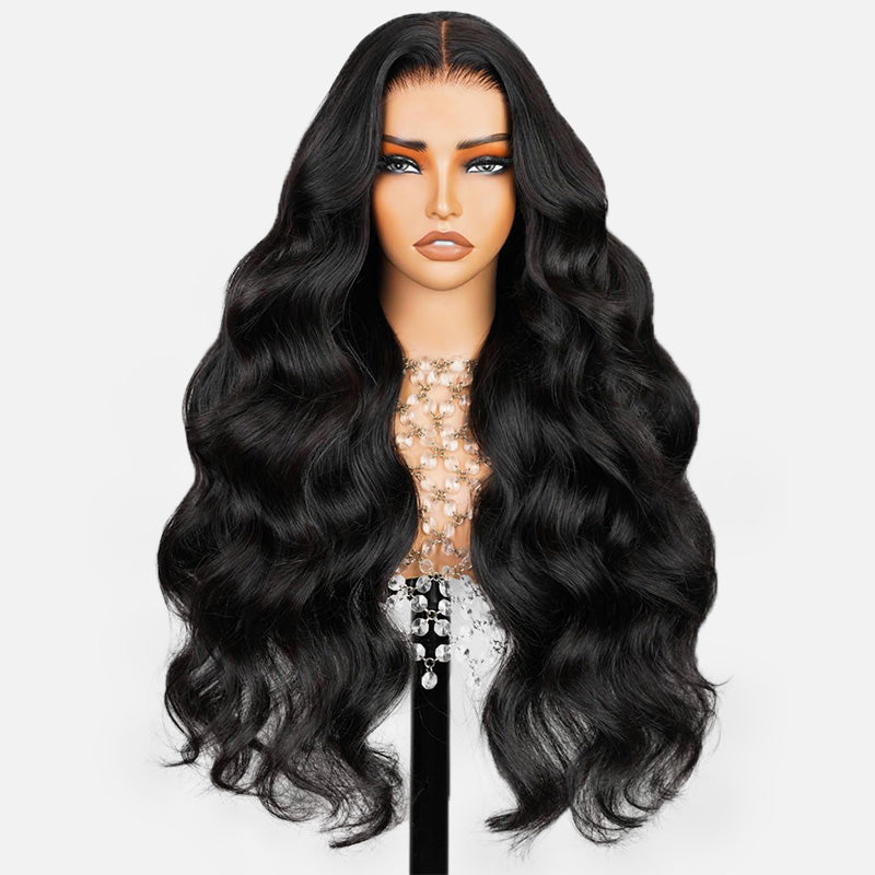 300% Density Body Wave Transparent Lace Front Wigs Virgin Human Hair Frontal Lace Wig For Women