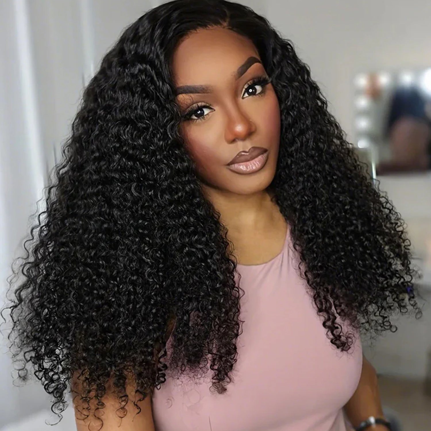 Flash Sale | Wear Go Kinky Curly Glueless 100% Human Hair Lace Closure Wigs With Baby Hair