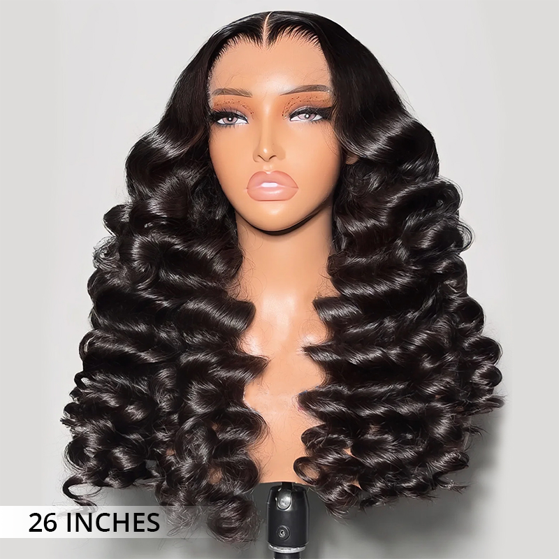 Zlike 300% Density Wand Curls With M Hairline 100% Virgin Human Hair Wigs Transparent Lace Front Wigs