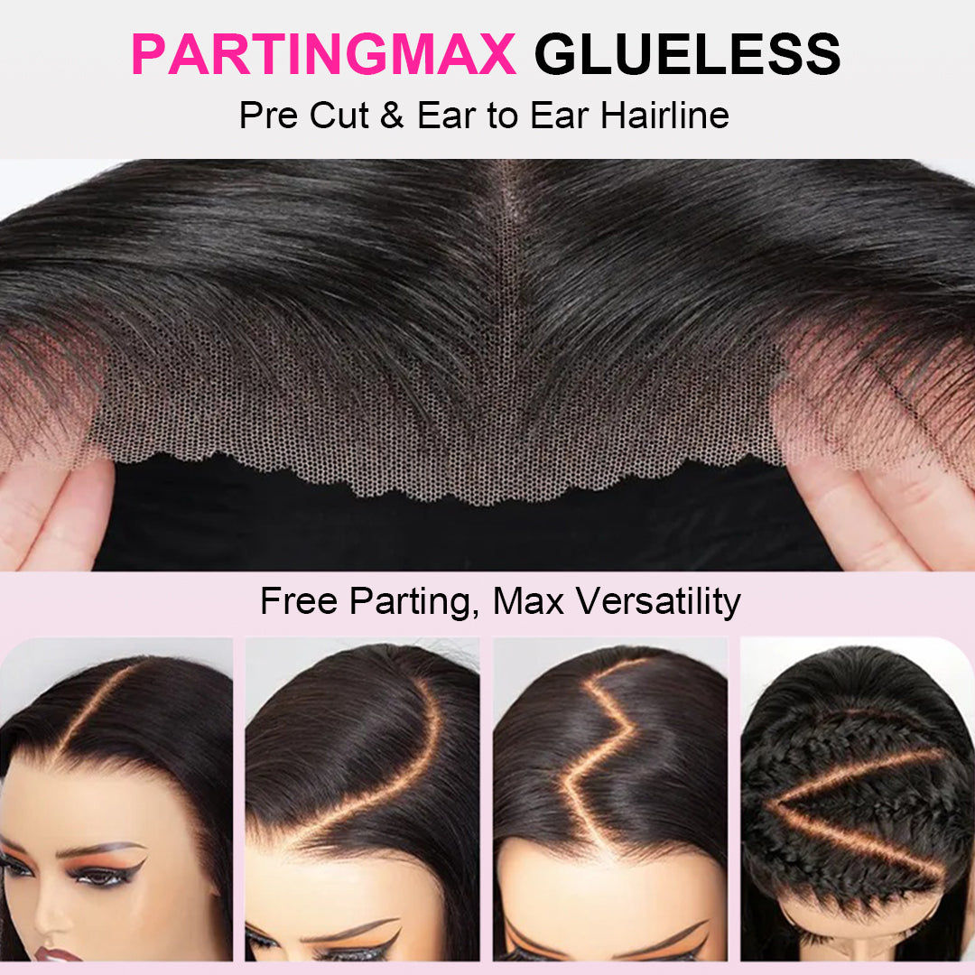 30"= $198 Straight Human Hair High Density Glueless Wigs 7×5 13×6 Lace Pre Plucked & Bleached Drawstring Wigs