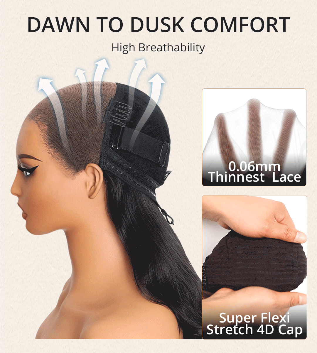 Zlike Honey Blonde Short Bob Body Wave Human Hair Wig Glueless Pre-Styled Salon Finish Ready To Wear Wig