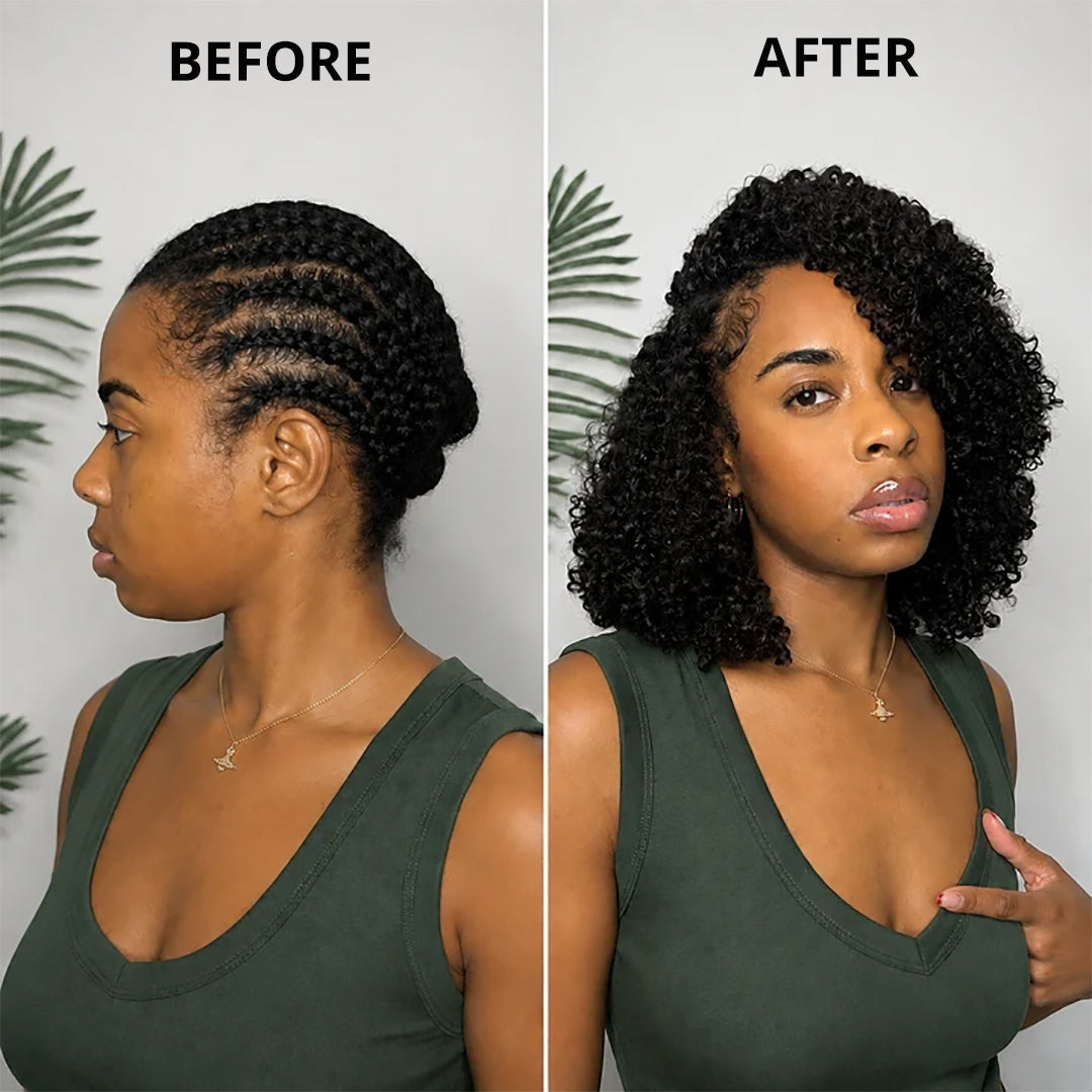 Zlike Kinky Curly Crochet Human Hair for Natural Boho Braids Miracle knots