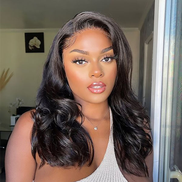 $189 = 3Wigs | Bob Glueless Wear & Go Straight Wig With Bangs + 13x4 Lace Front Body Wave Wig + Bob 13x4 Lace Front Boby Wave Wig