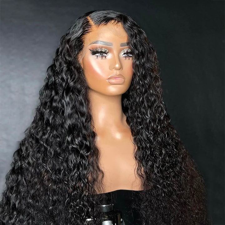 360 Lace Wig Water Wave Human Hair Lace Frontal Wigs For Black Women