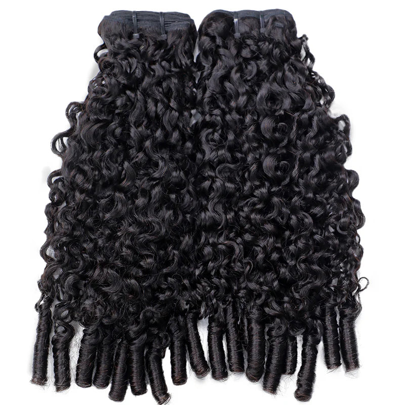 Zlike Burmese Curly Virgin Hair Bundles With Lace Frontal Natural Color 100% Human Hair