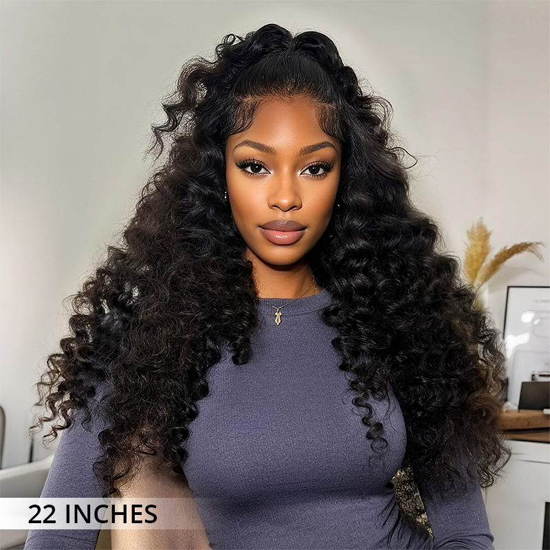 Zlike Wand Curls Wigs 300% Density Virgin Human Hair Bleach Konts Transparent Lace Front Wigs Pre Plucked Hairline