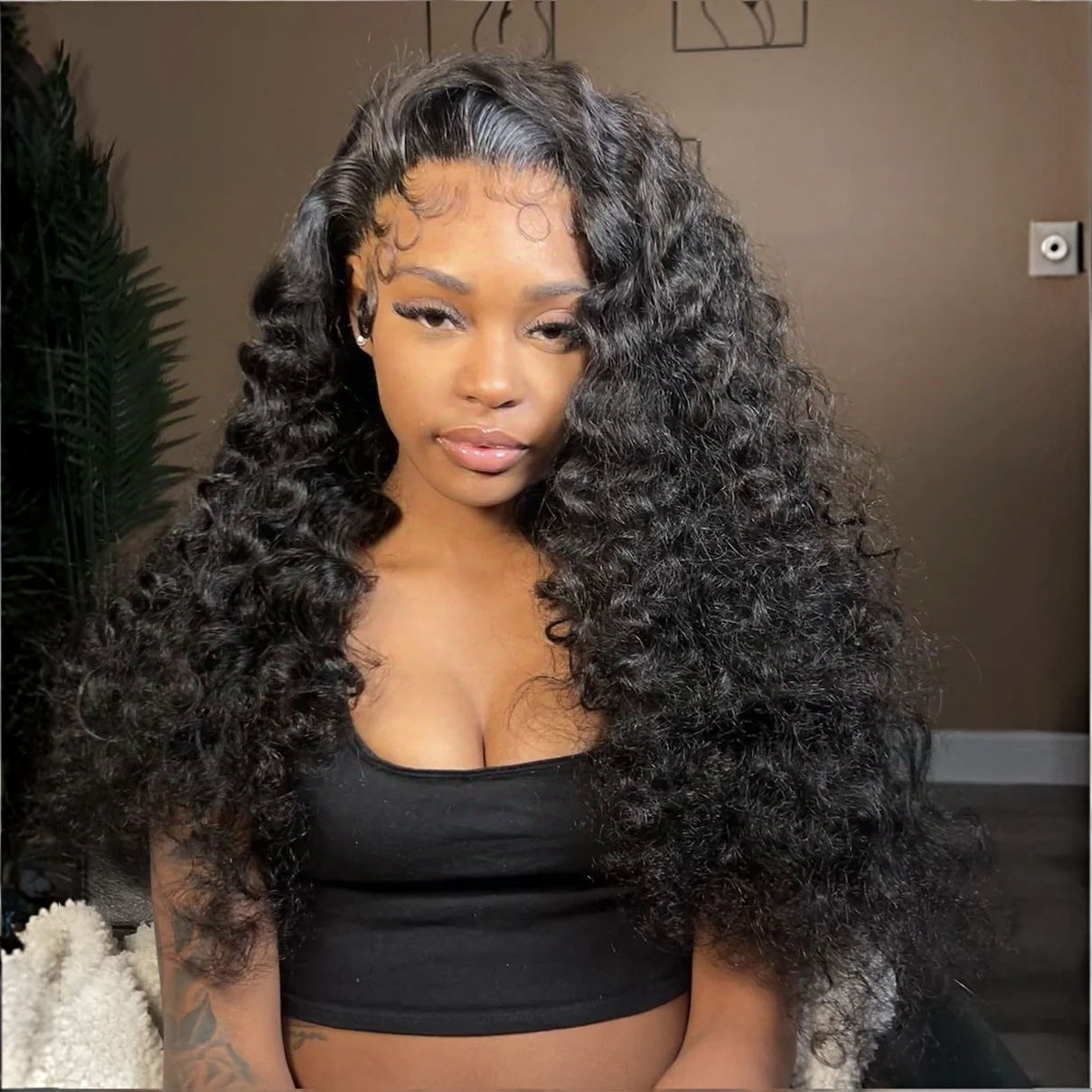 Zlike Burmese Curly Transparent Lace Front Wigs Virgin Human Hair Frontal Lace Wigs For Women