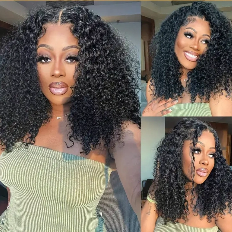 Bob Lace Wig Deep Wave Human Hair Wigs Short Bob Lace Front Wigs Flash Sale