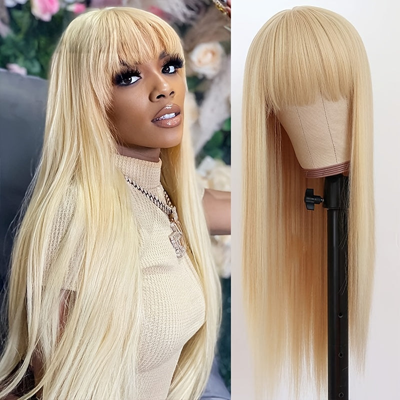 Ready To Go 613 Blonde Wig Body Wave 100% Virgin Human Hair Wigs With Bangs High Density