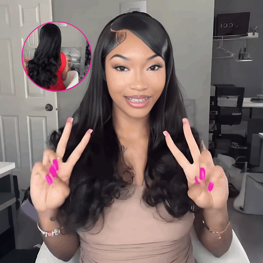 Zlike Straight Hair With Spiral Curly Ends Lace Front Wigs Virgin Human Hair Wigs Hold Curls Well