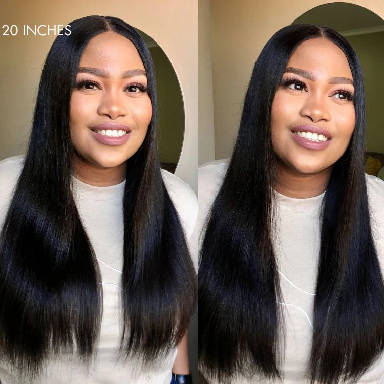 Zlike Straight Wigs Glueless 7x5 Closure Lace Human Hair Wigs With Drawstring
