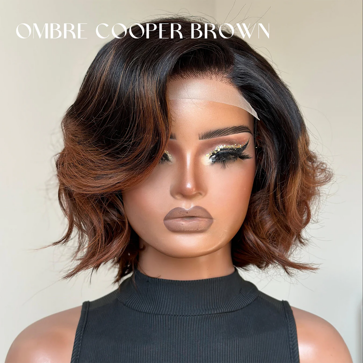 5x5 lace closure body wave bob wig with pre-plucked hairline and baby hair