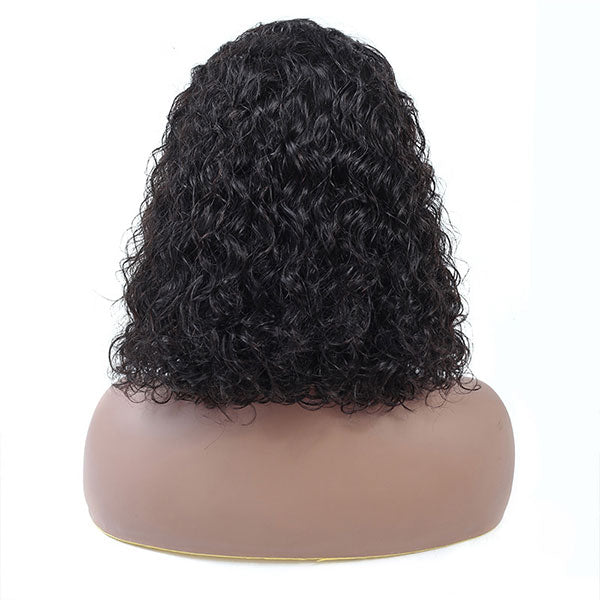 Deep Wave Lace Front Wig Human Hair Short Bob Lace Frontal Wigs For Women